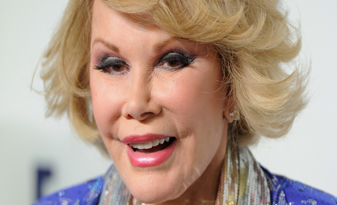 Joan Rivers' Estate to Sue Negligent Doctors for 'Outrageous Fashion Choices' During Comedian's Final Hours