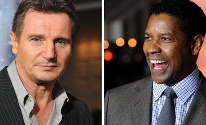 Liam Neeson To Co-Star With Denzel Washington In 'Pulp Fiction' Remake Directed By Martin Scorsese