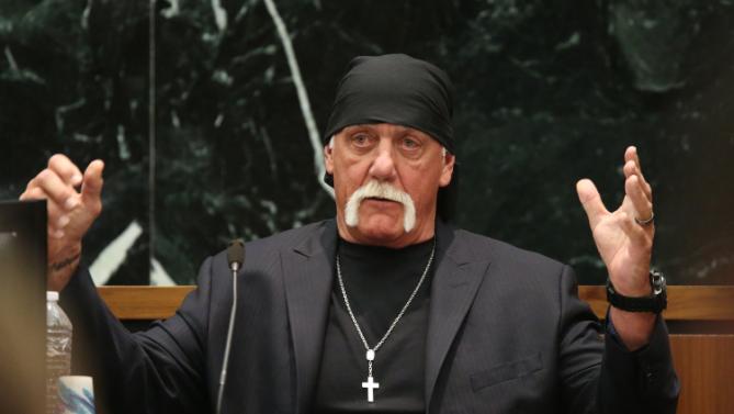 Terry Bollea, aka Hulk Hogan, testifies in court during his trial against Gawker Media, in St. Petersburg, Florida, in this file photo taken March 8, 2016.   REUTERS/Tampa Bay Times/John Pendygraft/Pool  MANDATORY NYPOST OUT